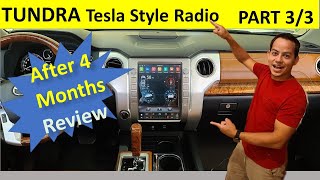 Toyota Tundra  Tesla Style Radio Review After 4 Months.