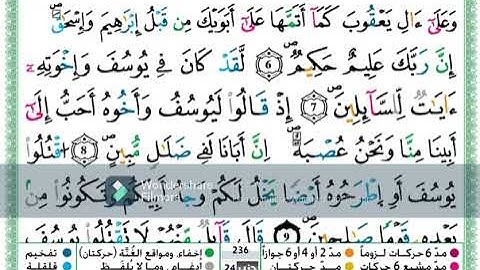 سورة يوسف من الاية 1 الى الاية 37 مكررة اية باية للحفظ تلاوة حمزة الجزائري رواية ورش عن نافع