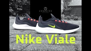 Nike Viale ‘Black/Volt- Solar red’ | UNBOXING & ON FEET | fashion shoes | 2018