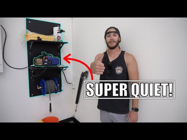 Garage Build EP05 - Custom Wall Mounted Pressure Washer Setup 