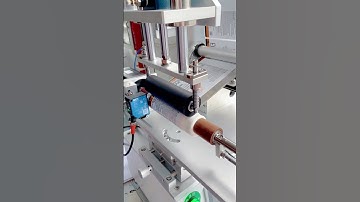 Cosmetic plastic tube labeling machine , manual labeler machine #reliancemachinery #factory