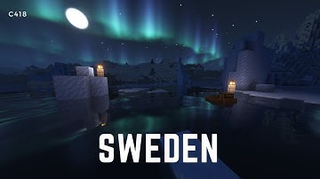 C418 Sweden 1h (NO ADS) / Minecraft cozy polar lights [relax]