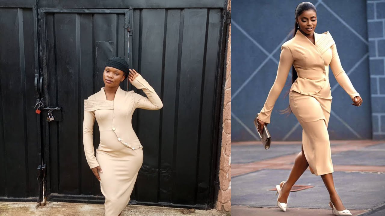 How to Sew a BUILT UP Cooperate elegant gown /Very detailed and Beginners -friendly