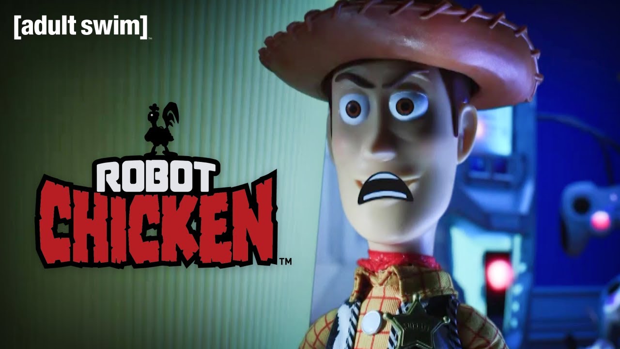 The Toy Story Gang Face Andys New Toy Robot Chicken Adult Swim