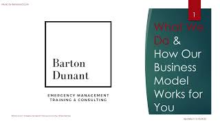 Barton Dunant - Overview of Products and Services