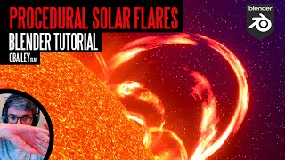 Procedural Solar Flare Shader Blender Tutorial!