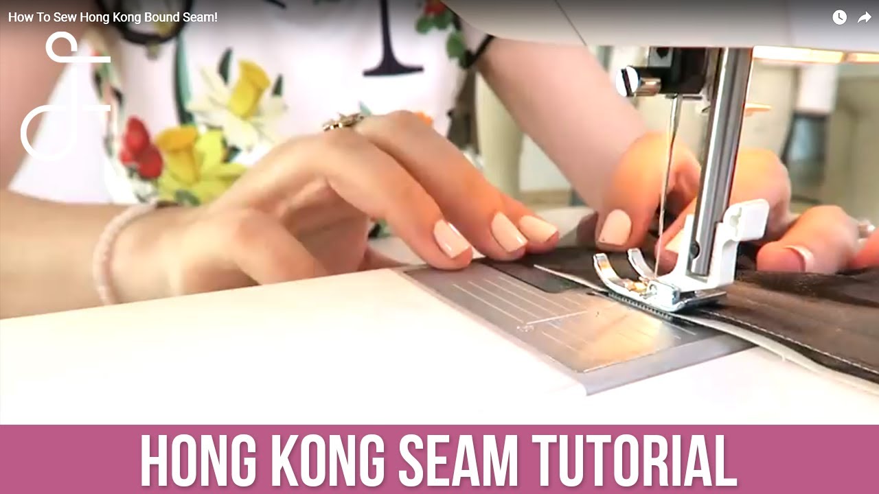 How To Sew Hong Kong And Bias Bound Seams