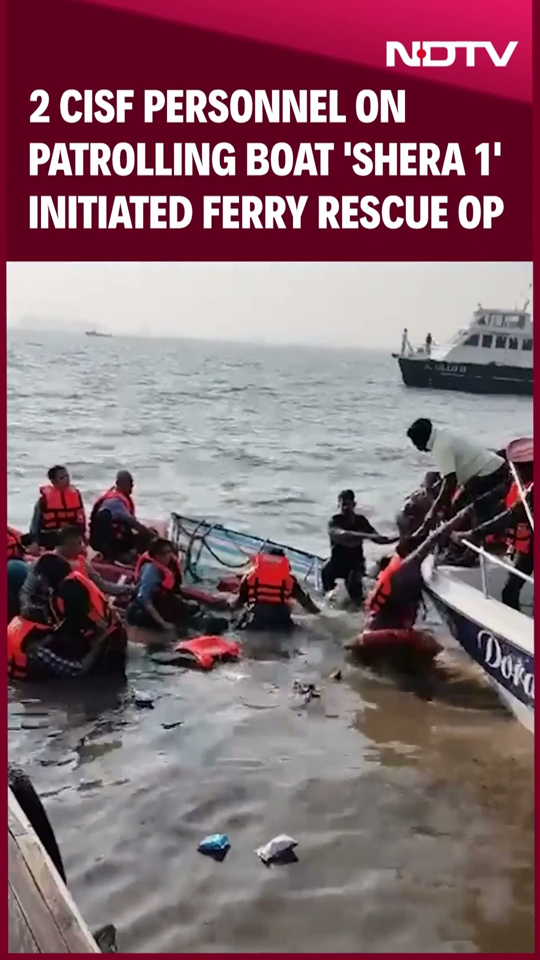 Mumbai Boat Accident: 2 CISF Personnel On Patrolling Boat Named 'Shera 1' Initiated Ferry Rescue Op