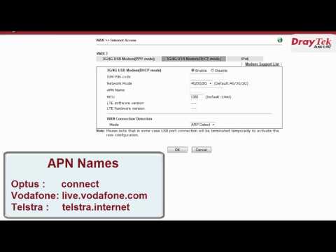 How to Configure the DrayTek Vigor2860 and Vigor2925 Routers for 4G USB WAN Connections