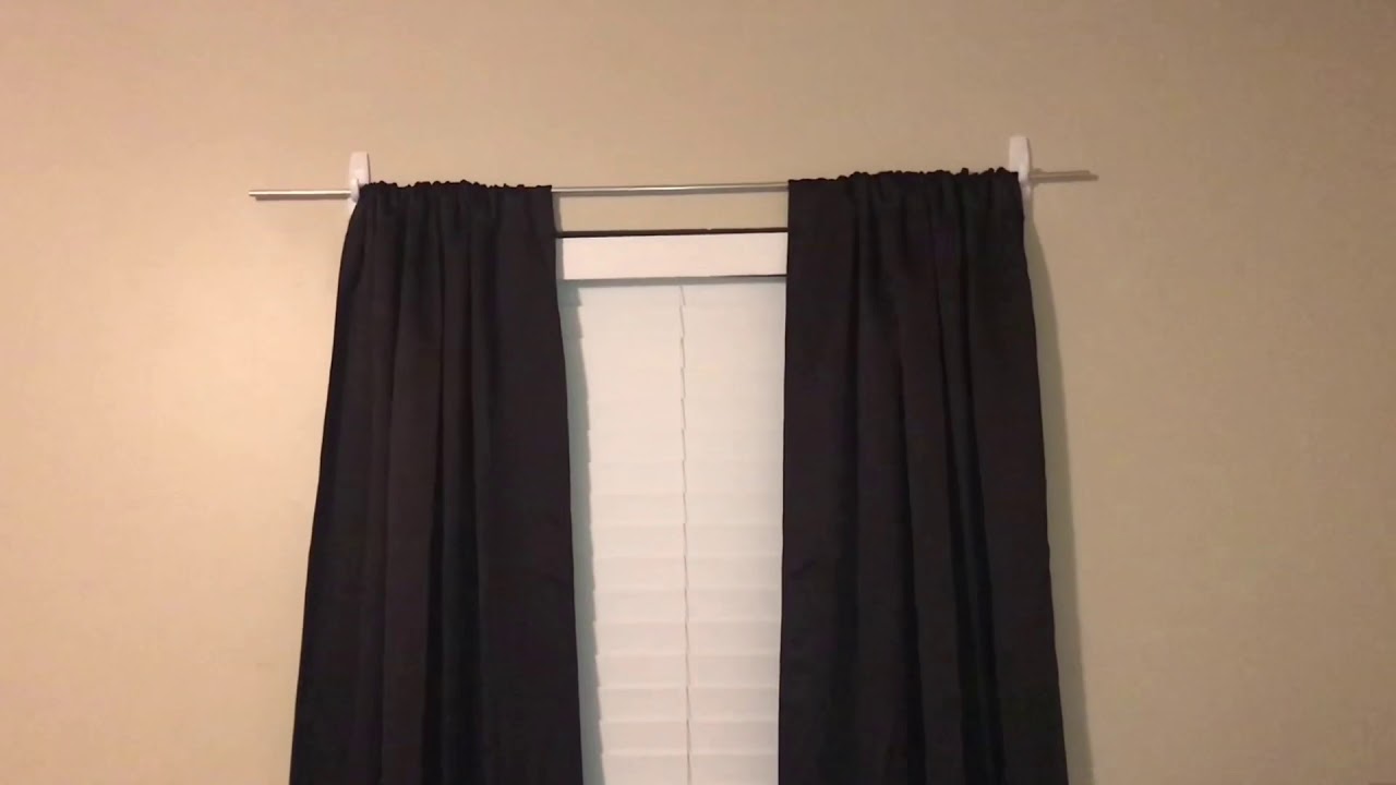 Como colocar cortina na janela sem furar a parede! - YouTube