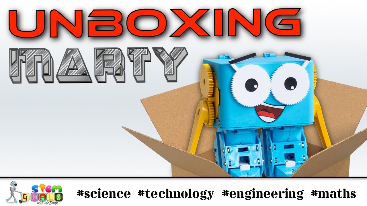 MARTY UNBOXING - what's inside the box of the walking STEM robot from ...