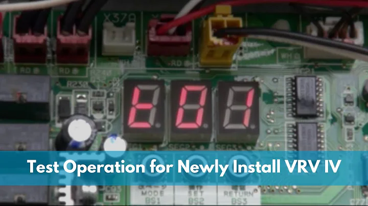 Test Operation for newly install VRV IV | Daikin Singapore