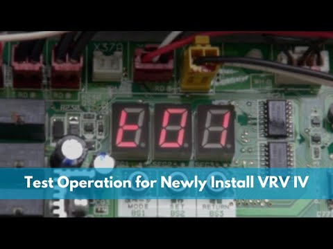 Test Operation for newly install VRV IV | Daikin Singapore