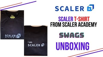 Scaler T-Shirt || Scaler Academy || Free Swags || unboxings 🔥🔥