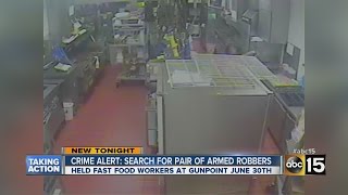 Surprise police searching for pair of armed robbers