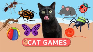 CAT GAMES | Ultimate Cat TV Compilation 🐝🐞🦋🦜 Game For Cats To Watch