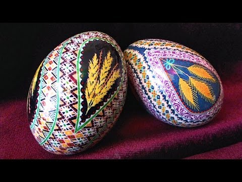 Como desenhar Paddle Saddlebag Design for Pysanky e ovos Batik