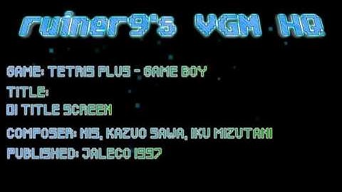 Tetris Plus Game Boy OST 01 Title Screen