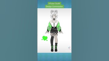 [Commission] Cute VTuber Outfit Design~