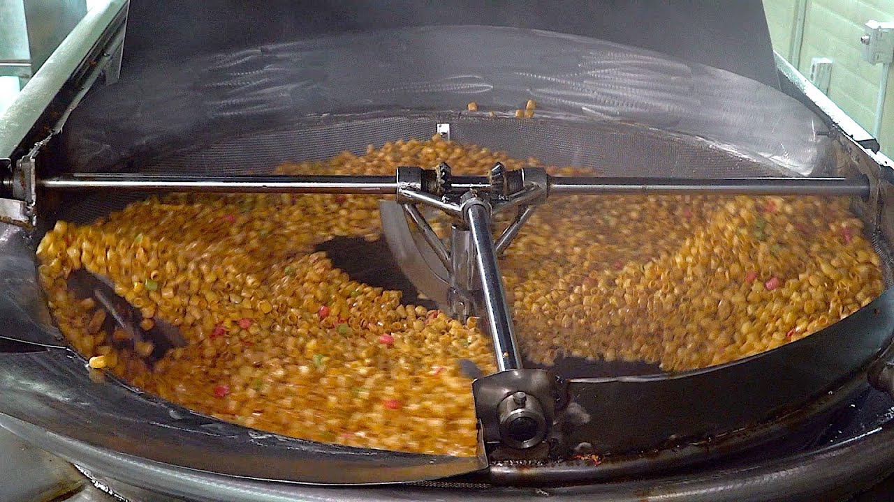 ⁣Process of Mass-Production Sweets with Super-Large Fryer. Amazing Korean Food Factory