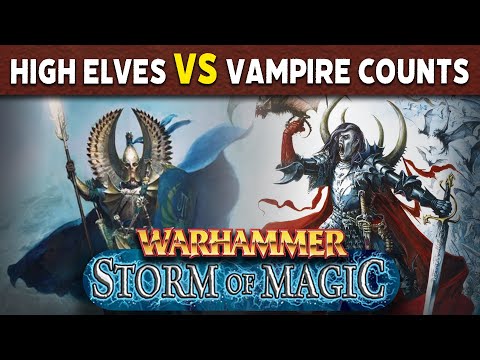 Storm of Magic! High Elves vs Vampire Counts - Warhammer Fantasy 8th Edition Live Battle Report