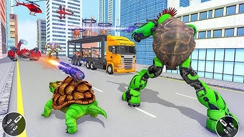 Turtle Transformation Robot:Multi Robot Game ~New Action Robot Simulator Gameplay Android/ios.