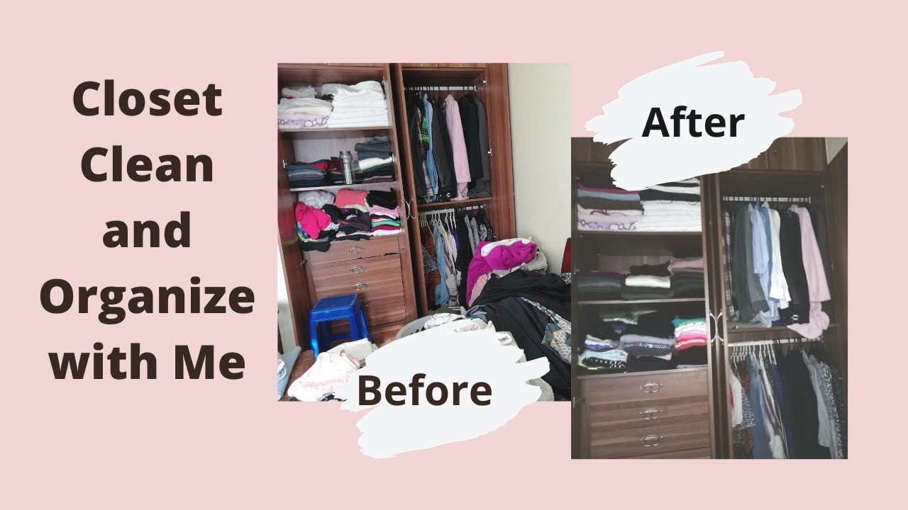 SMALL CLOSET ORGANIZATION / Organize and Clean with Me / Cleaning ...