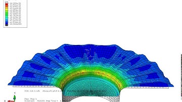 Abaqus explicit CAE deep drawing of steel PEEQ