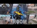 2 VS 2 room challenge with pro players 😎