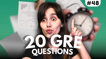 GRE Practice Test #48 - Free GRE Practice Covering Quant, Text Completion, Sentence Equivalence 📱