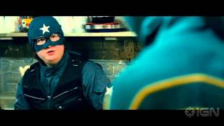 Kick-Ass 2 - 'Kick Ass Recognizes Battle Guy at The Justice Forever Meeting' Clip