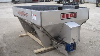 NEW 7' 2 cubic yard Hiniker Auger drive SS salt spreader sander sb/lb pickups! HINIKER775