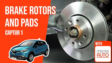 How to replace the front brake discs and pads Captur mk1 🚗