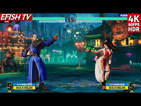 Goenitz vs Mai Shiranui (Hardest AI) - KOF XV | 4K 60FPS HDR