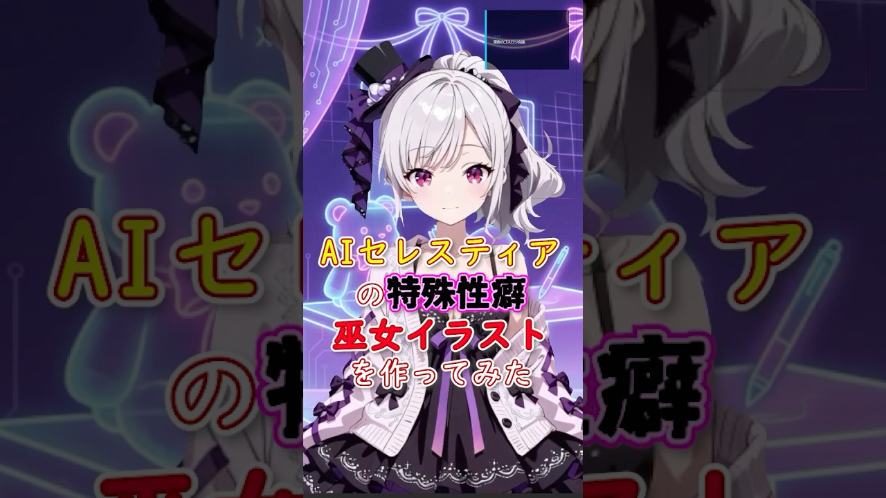 【AITuber】AIセレスティアの特殊性癖の巫女イラストを作ってみた