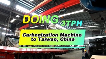 3T/H biomass carbonization machine shipped to Taiwan, China to process furniture wood waste!