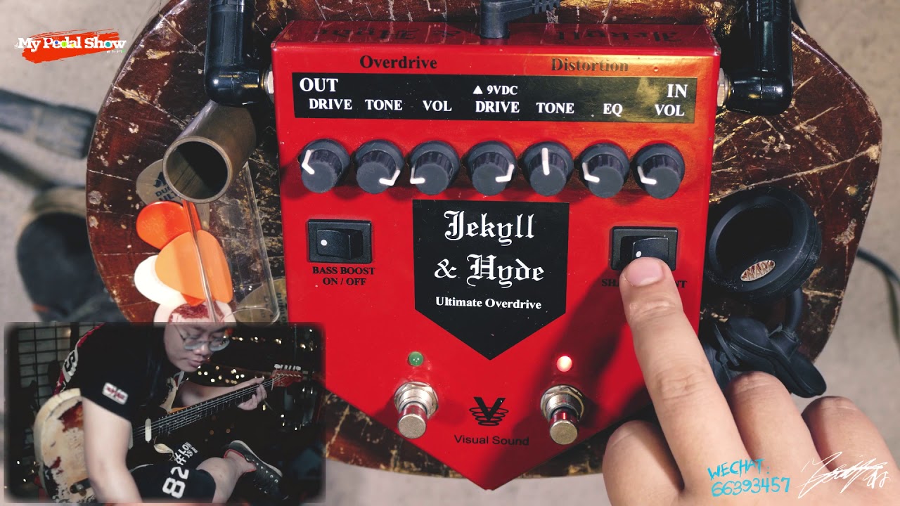 VISUAL SOUND JEKYLL & HYDE OVERDRIVE DISTORTION PEDAL