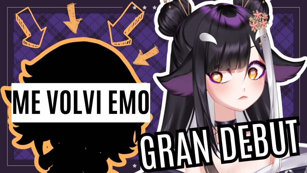 EMO?! ⛓️ Mi VTUBER se volvió EMO?🖤 | DEBUT MODELO EMO