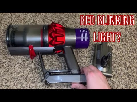 Dyson V10 Blinking Red Light What Does the Blinking Light Mean? - YouTube