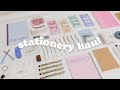 back to school stationery haul 𓈈 ‹𝟹 ft. stationery pal : unboxing + pen swatches ૮ ˶ᵔ ᵕ ᵔ˶ ა