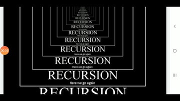 Recursion in data structure in urdu