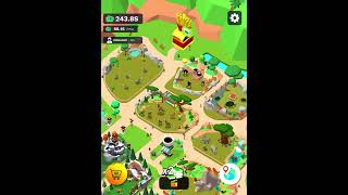 Idle zoo tycoon Arctic park Giraffe 🦒 gitting to 1000 game play part 3 screenshot 4
