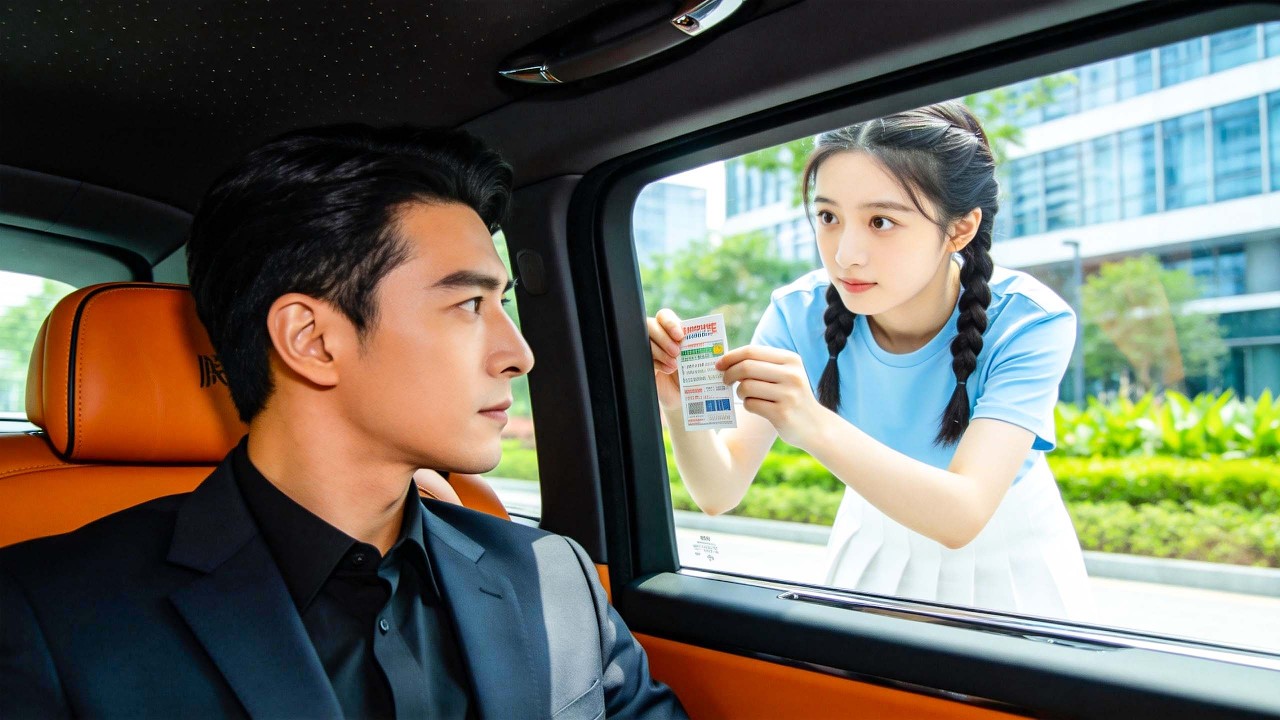 CEO single for 30 years, avoids women—falls for poor girl who sticks ad on his luxury car！