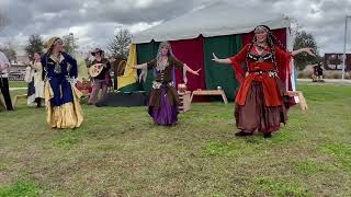 Hoggetowne Medieval Faire, Gainesville, FL- Sahnobar Caravan Middle Eastern Dance, Jan 2024 (2 of 2)