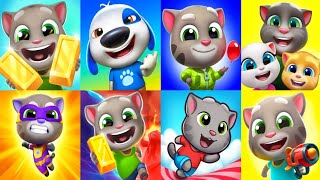 Talking Tom Gold Run,Hank Island,Hero Dash,Time Rush,Splash Force,Tom Friends,Candy Run,Blast Park