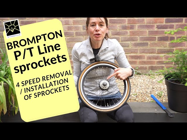Brompton P / T Line sprocket stack removal / installation - YouTube