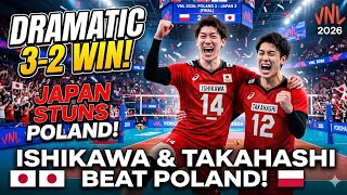 Yuki Ishikawa & Ran Takahashi DESTROY Poland's Defense! | Japan vs Poland 3-2 VNL 2026