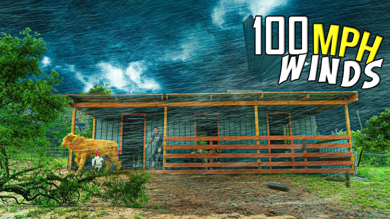 100 MPH Winds DAMAGE Our BARN! Crazy Oklahoma Storms on the Homestead ...