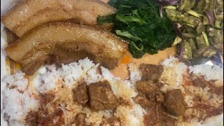 building simple fence gate and pork mukbang with yonchak(stinkybeans#mukbang #pork #ukhrul #tangkhul