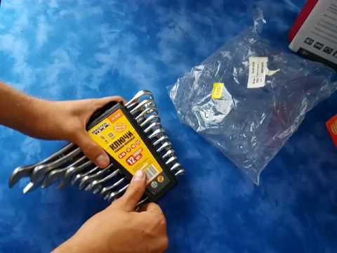 Ключи рожково-накидные MASTERTOOL набор 12 шт, (71-2112)